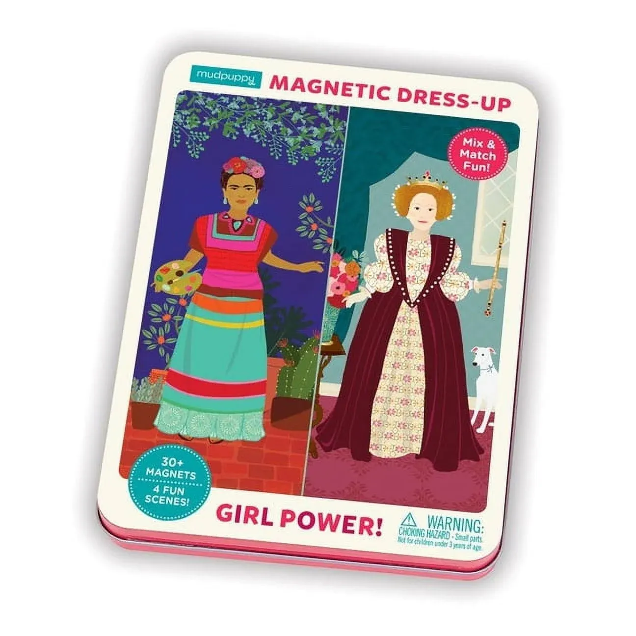 Girl Power! MUDPUPPY Magnetic Dress-Up Picture 4 Scenes Dolls