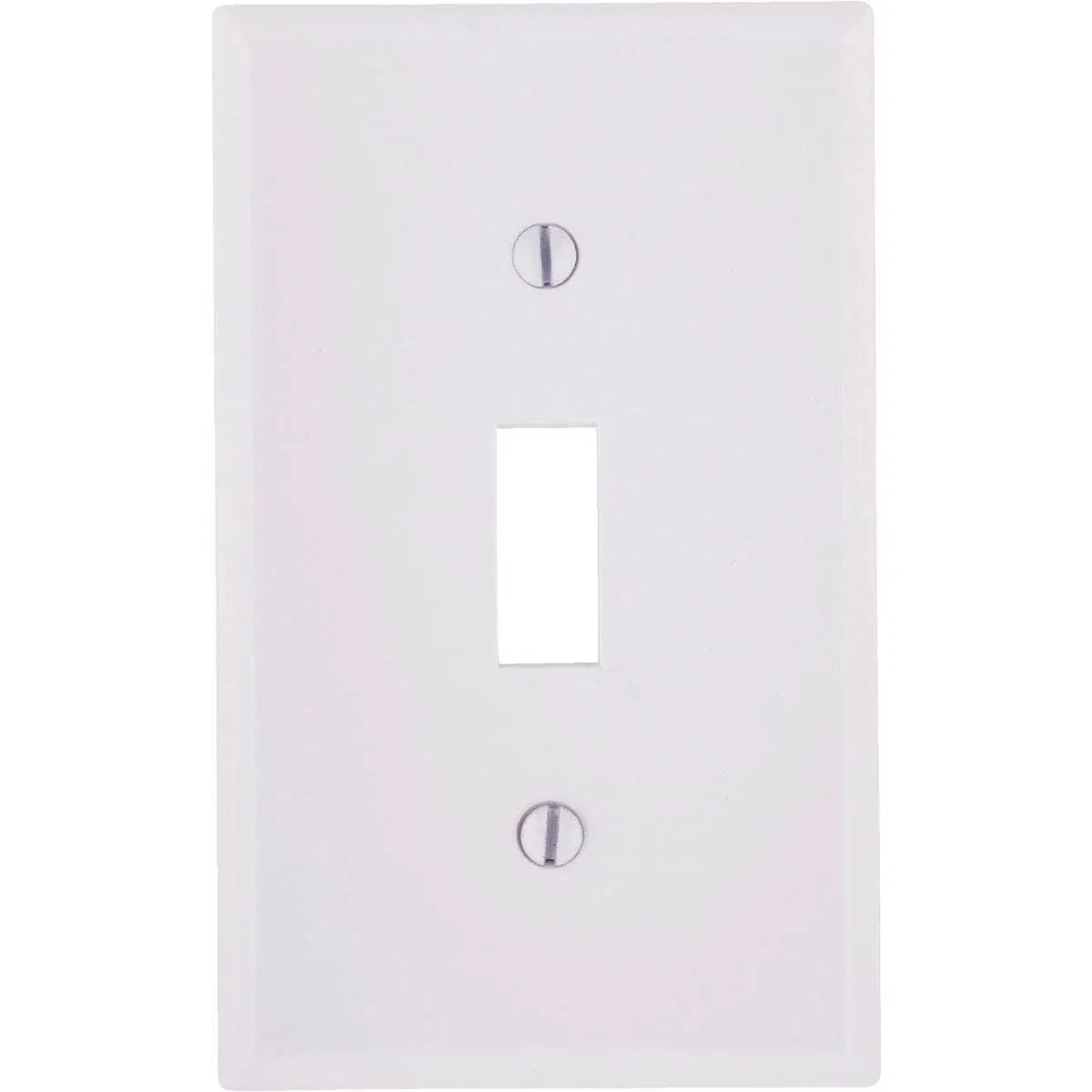 Leviton 1 Gang White Plastic Toggle Wall Plate 10 PK