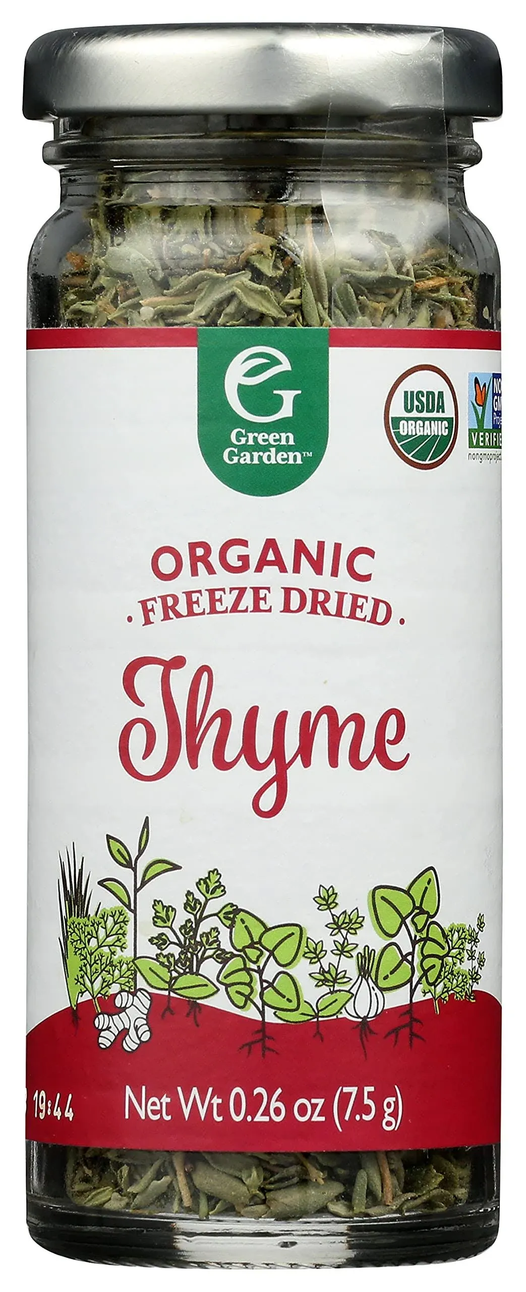 Green Garden Organic Freeze Dried Thyme, 0.26 oz