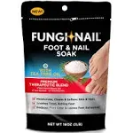 Fungi-Nail Foot & Nail Soak with Tea Tree Oil - Moisturize, Reduce Foot Odor, & Soothe Aching Feet - A Therapeutic Blend of Rich Mineral Epsom Salt, P