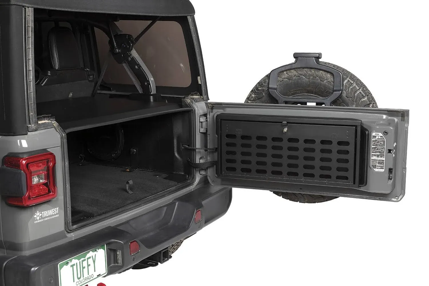 Tuffy Security Thin Tailgate Lockbox Jeep Wrangler JK 2007-2018