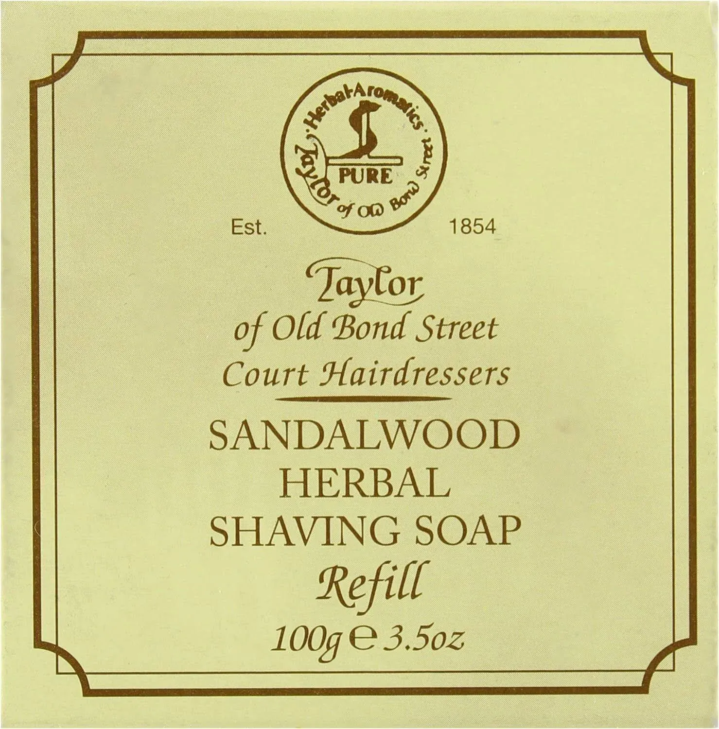 Taylor of Old Bond Street 100g Sandalwood Herbal Shaving Soap Refill