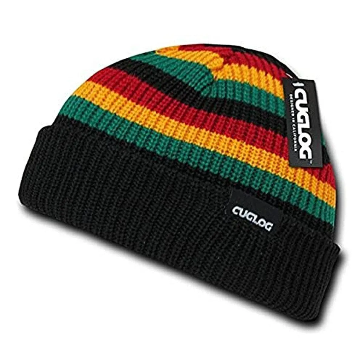 Cuglog K005 Kilimanjaro Striped Beanie - Jamaican