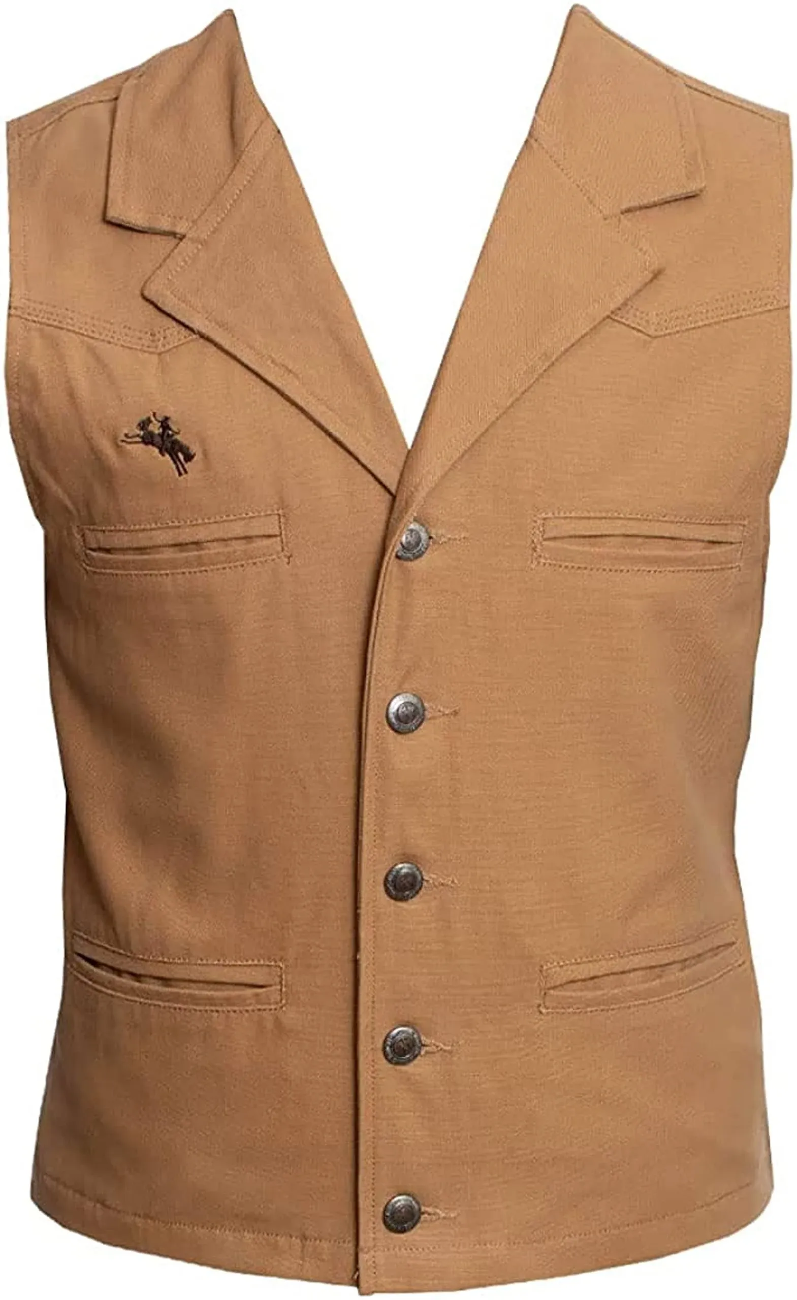 mens Bronco Canvas Vestvest