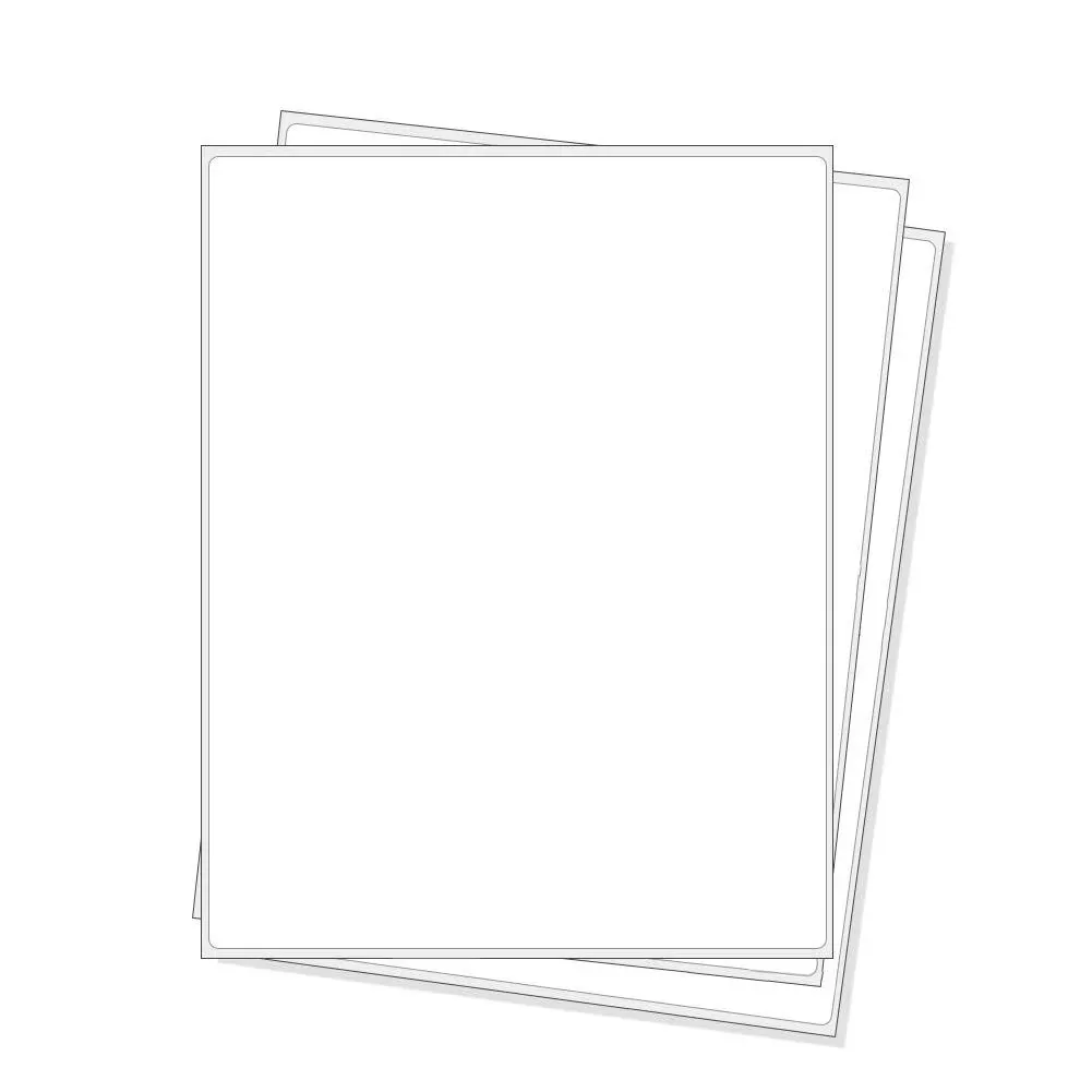 Full Sheet Address Shipping Labels - 8-1/2" x 11" - 500 Labels