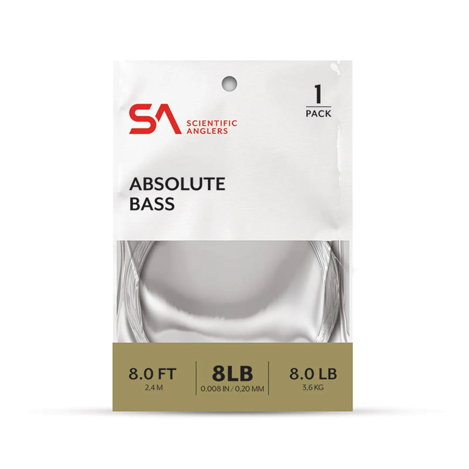 Scientific Anglers Absolute Bass 8' Leader 20lb