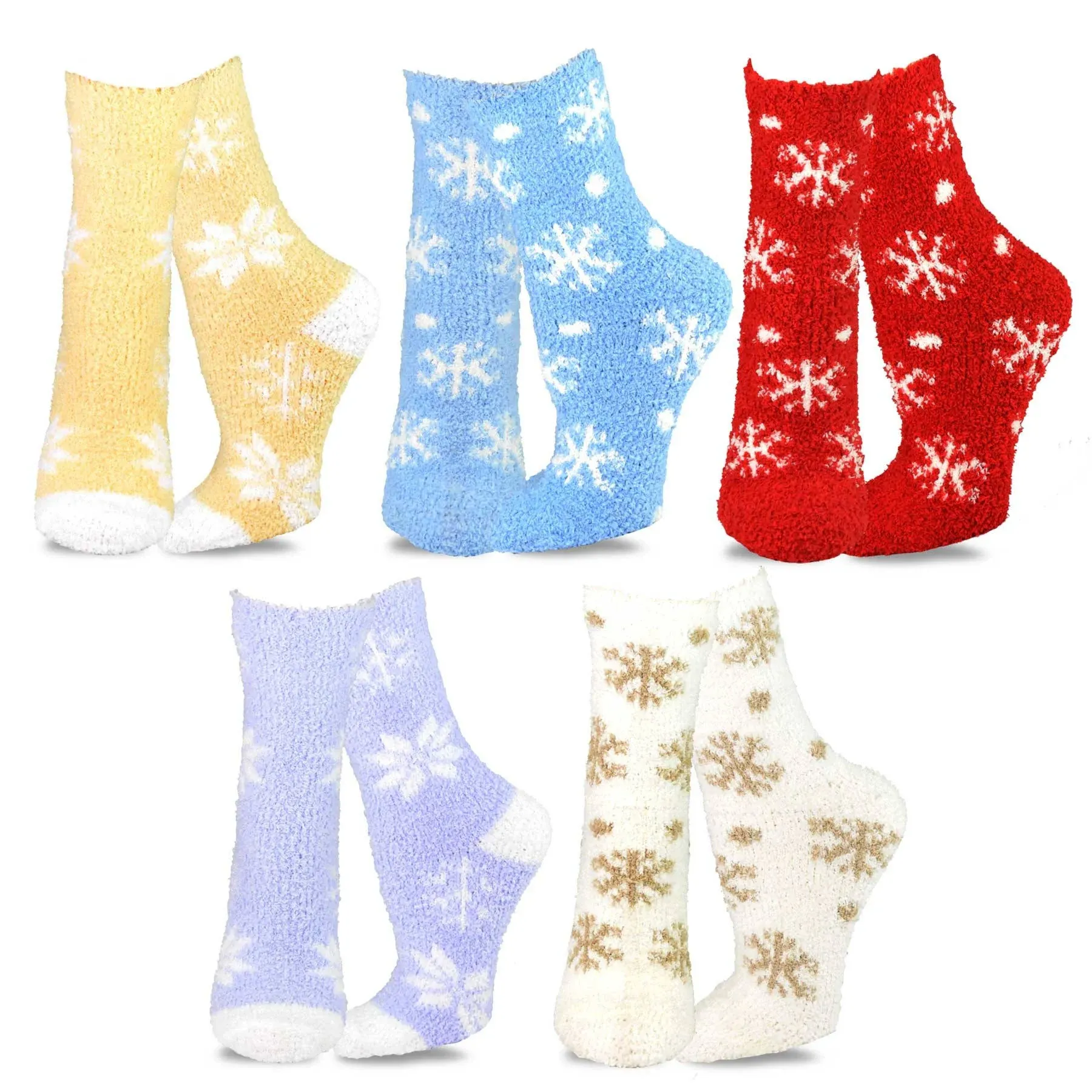 Cozy Warm Fuzzy Slipper Socks Cute Animals Holiday Christmas Santa Reindeer Multipair Adults