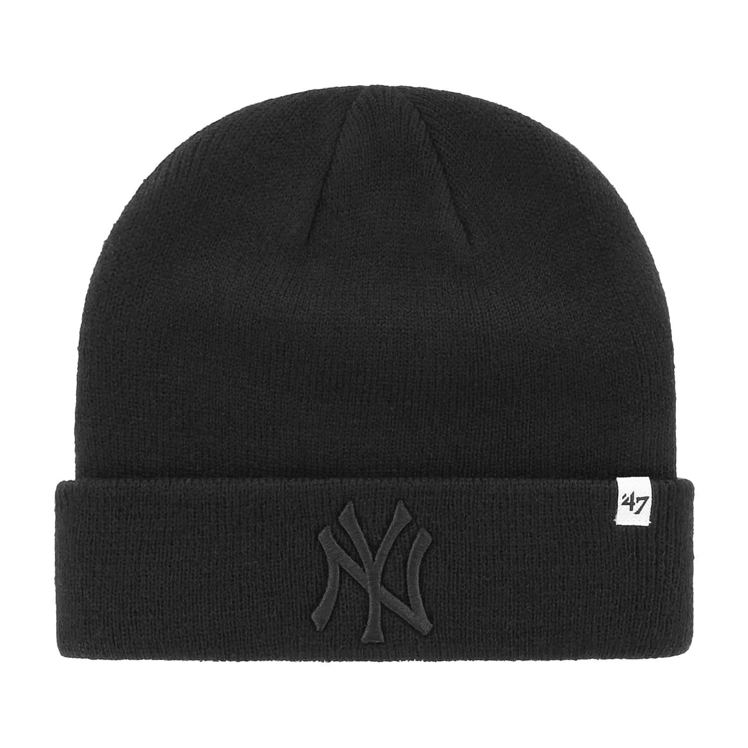 '47 Brand Knit Beanie - Raised Cuff New York Yankees Black