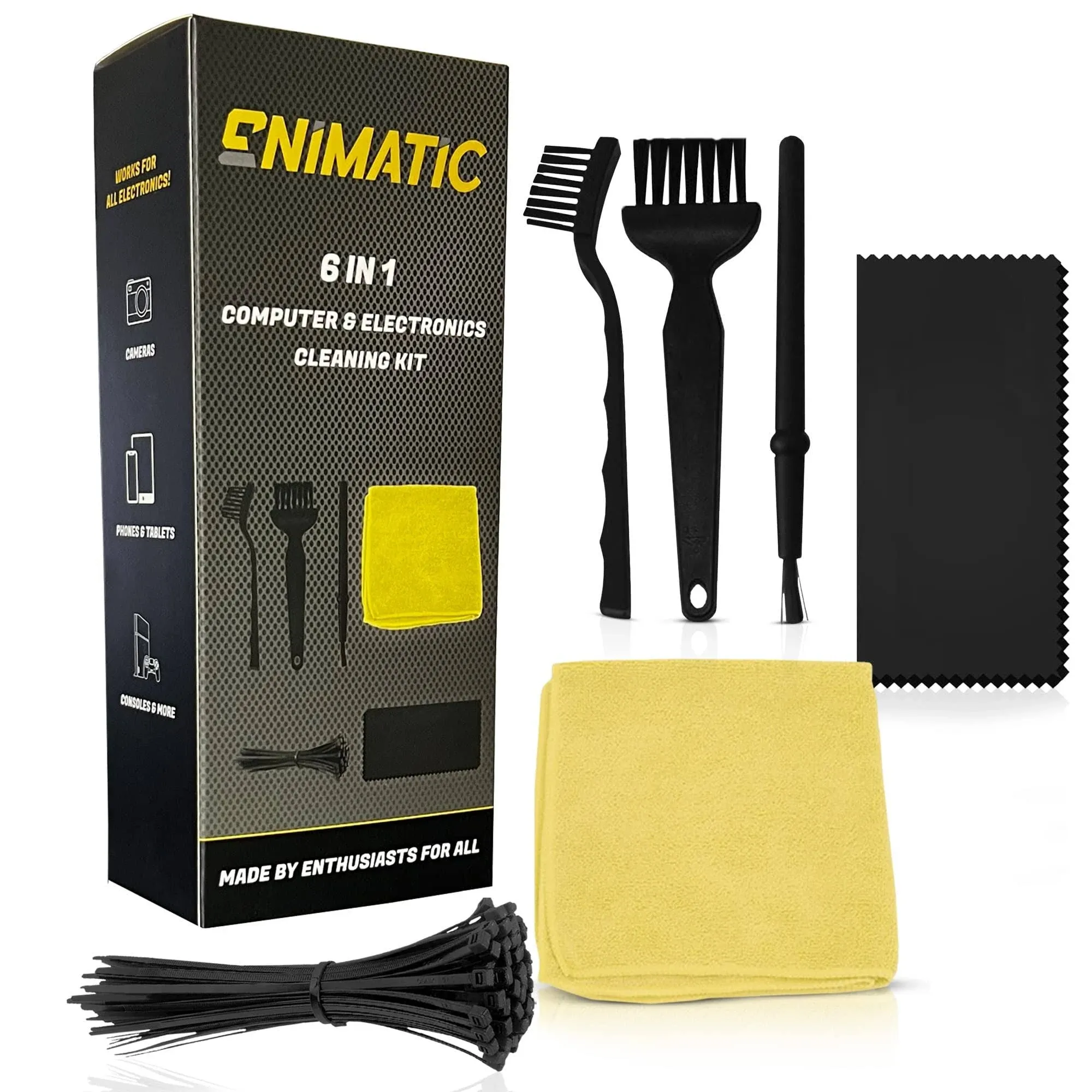 Enimatic 6-in-1 Professional PC Cleaning Kit | Computer Cleaning Kit to Clean Up ...