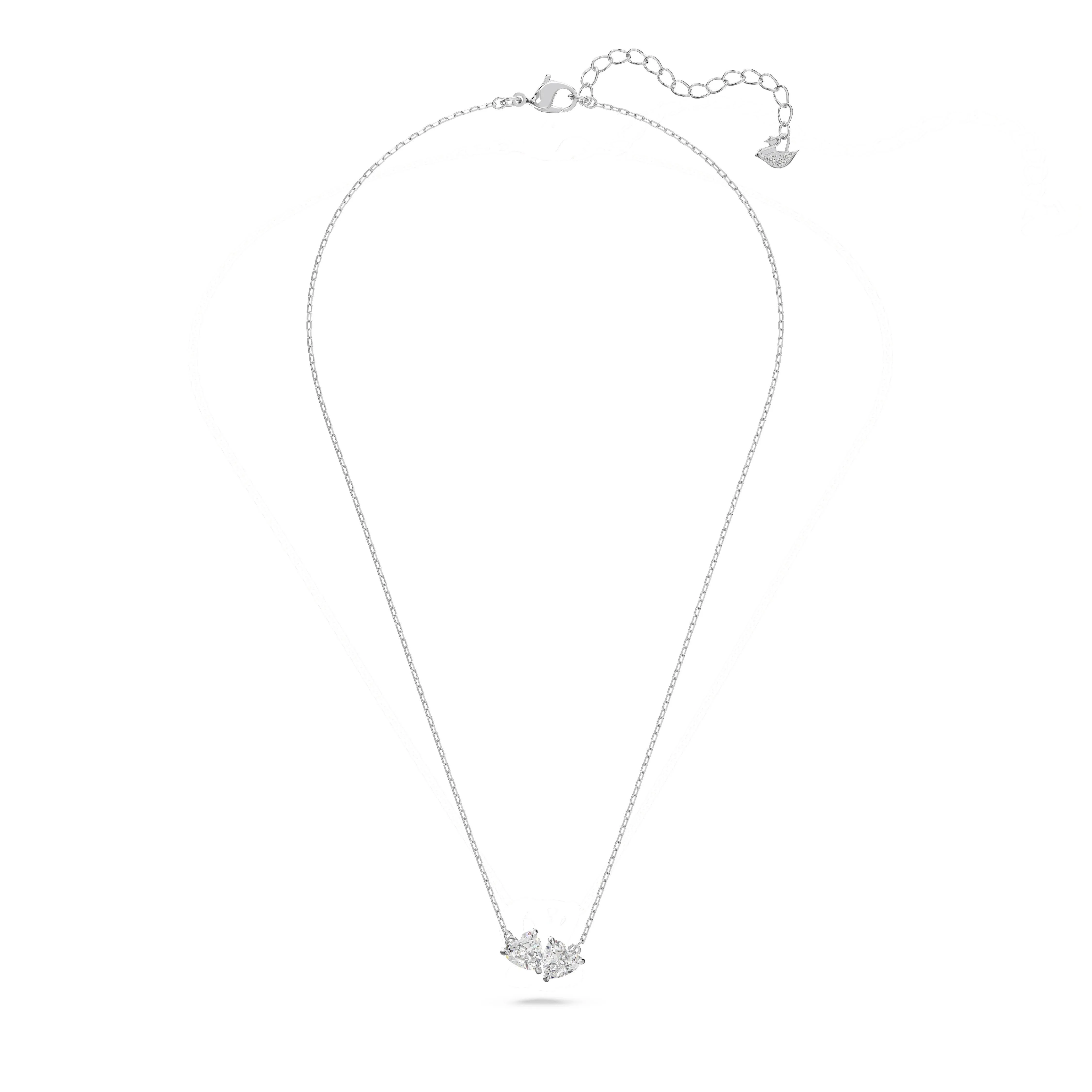 Swarovski Attract Soul Necklace, White, Rhodium Plated