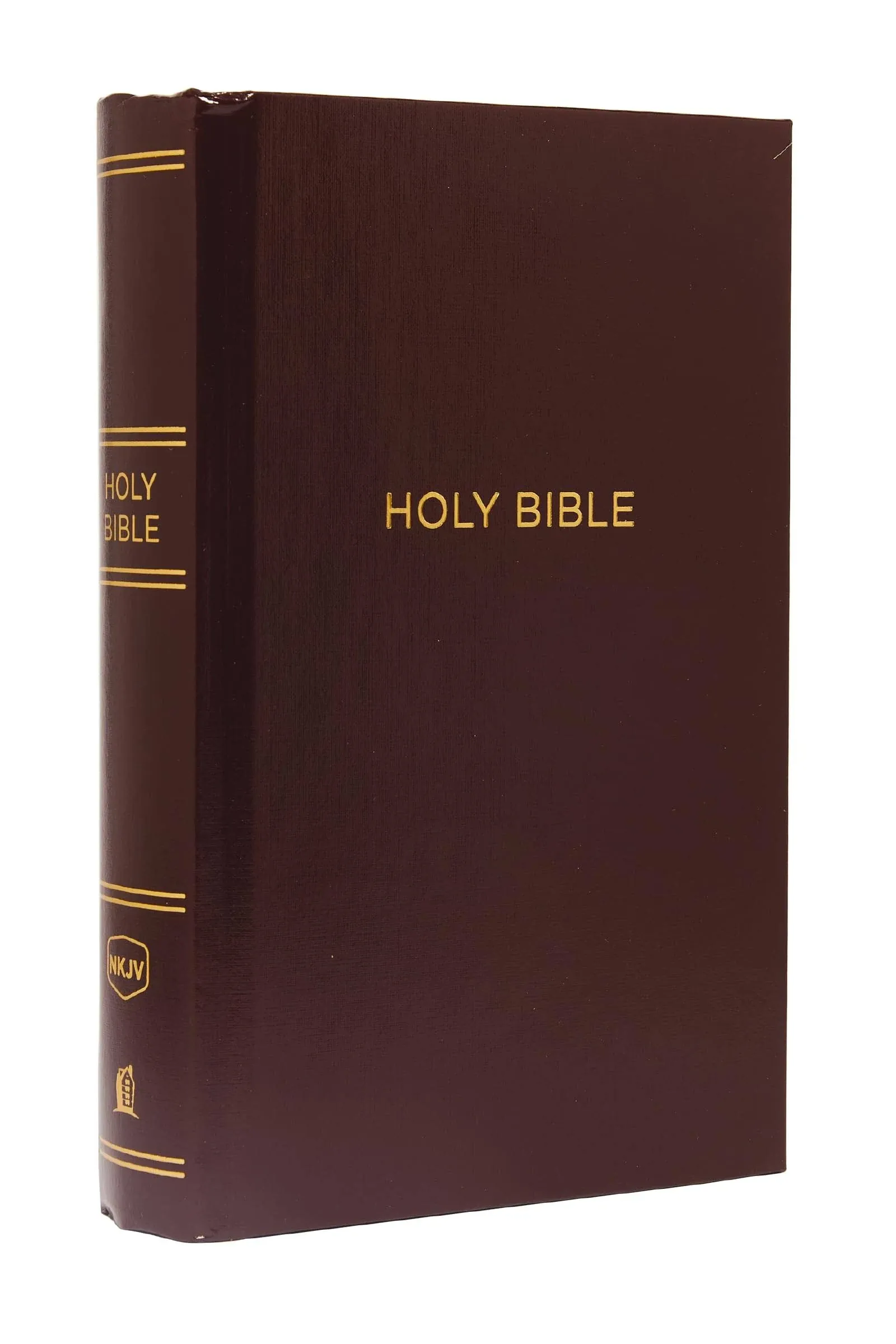 Thomas Nelson NKJV, Pew Bible, Large Print, Hardcover, Burgundy, Red  (Hardback)