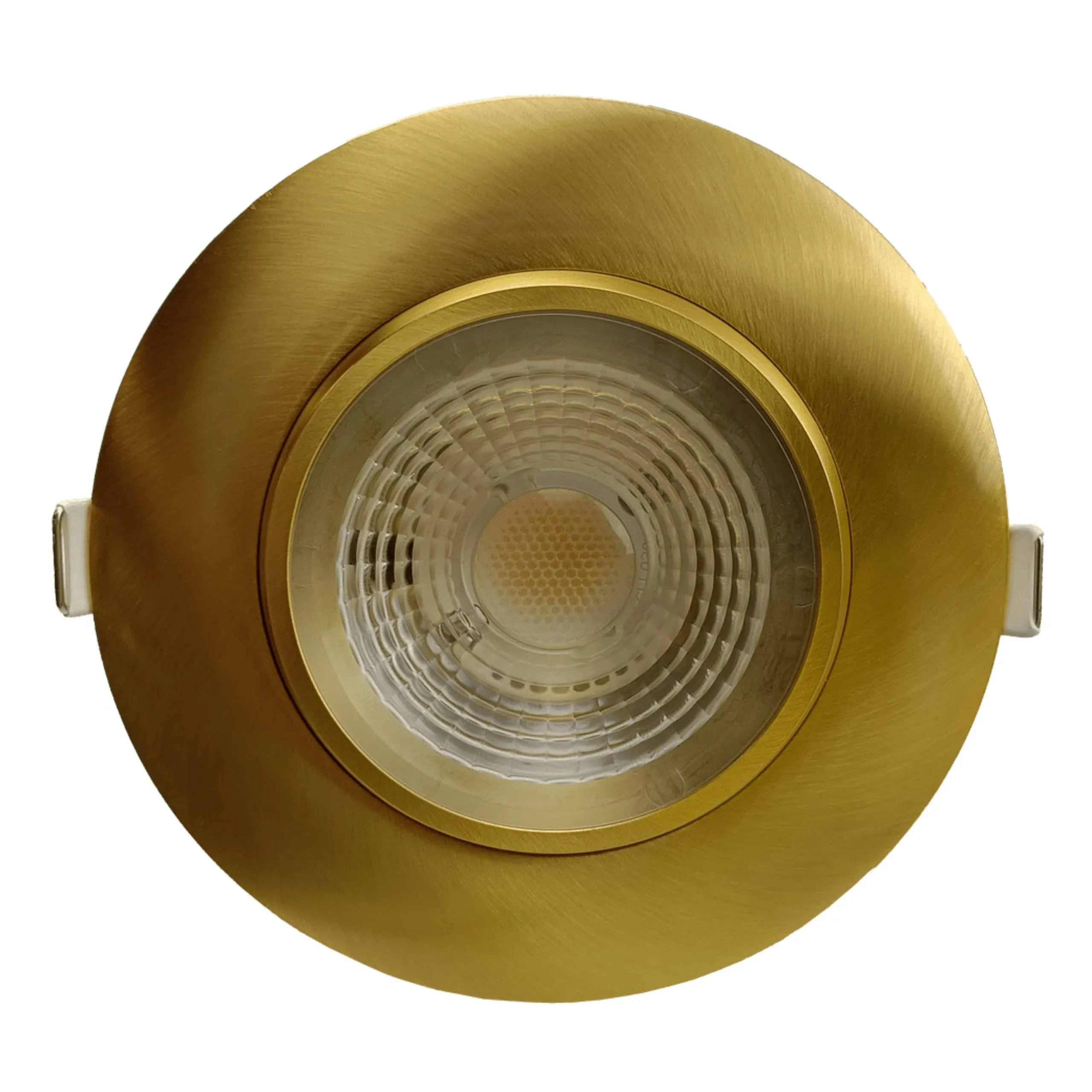 Perlglow 4 inch Gimbal Round Downlight Luminaire, Brushed Brass Finish, LED Recessed Light Fixtures 2700k|3000k|3500k|4100k|5000k., Other