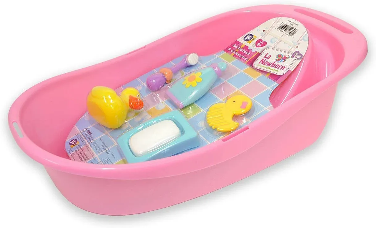 JC Toys For Keeps! Newborn Bath + 5 Accessories for Dolls up to 16"  - 20748133 | HSN