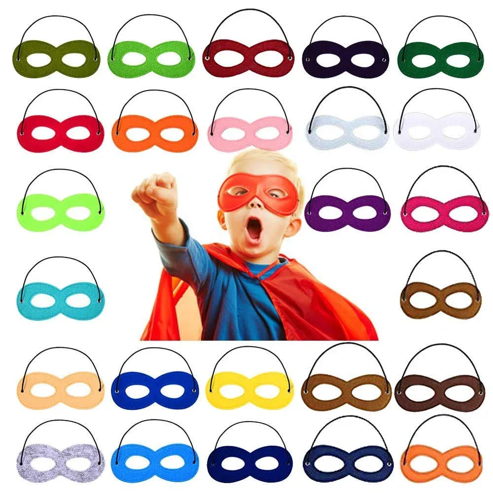 25Pcs Kids Superhero Masks