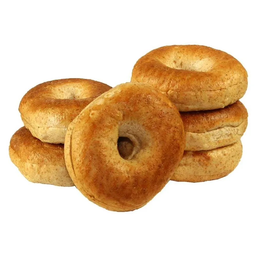 Just Bagels Sliced Whole Wheat Bagel, 4 Ounce - 48 per Case.