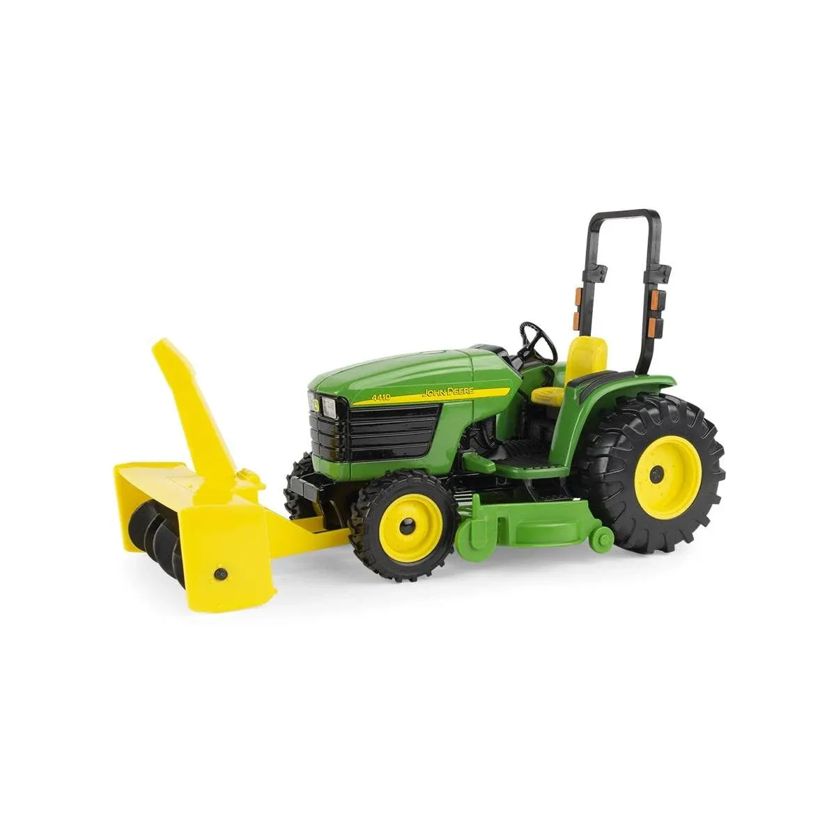 JOHN DEERE 1/16 4410 WITH MOWER DECK AND SNOW BLOWER TOY- LP83254