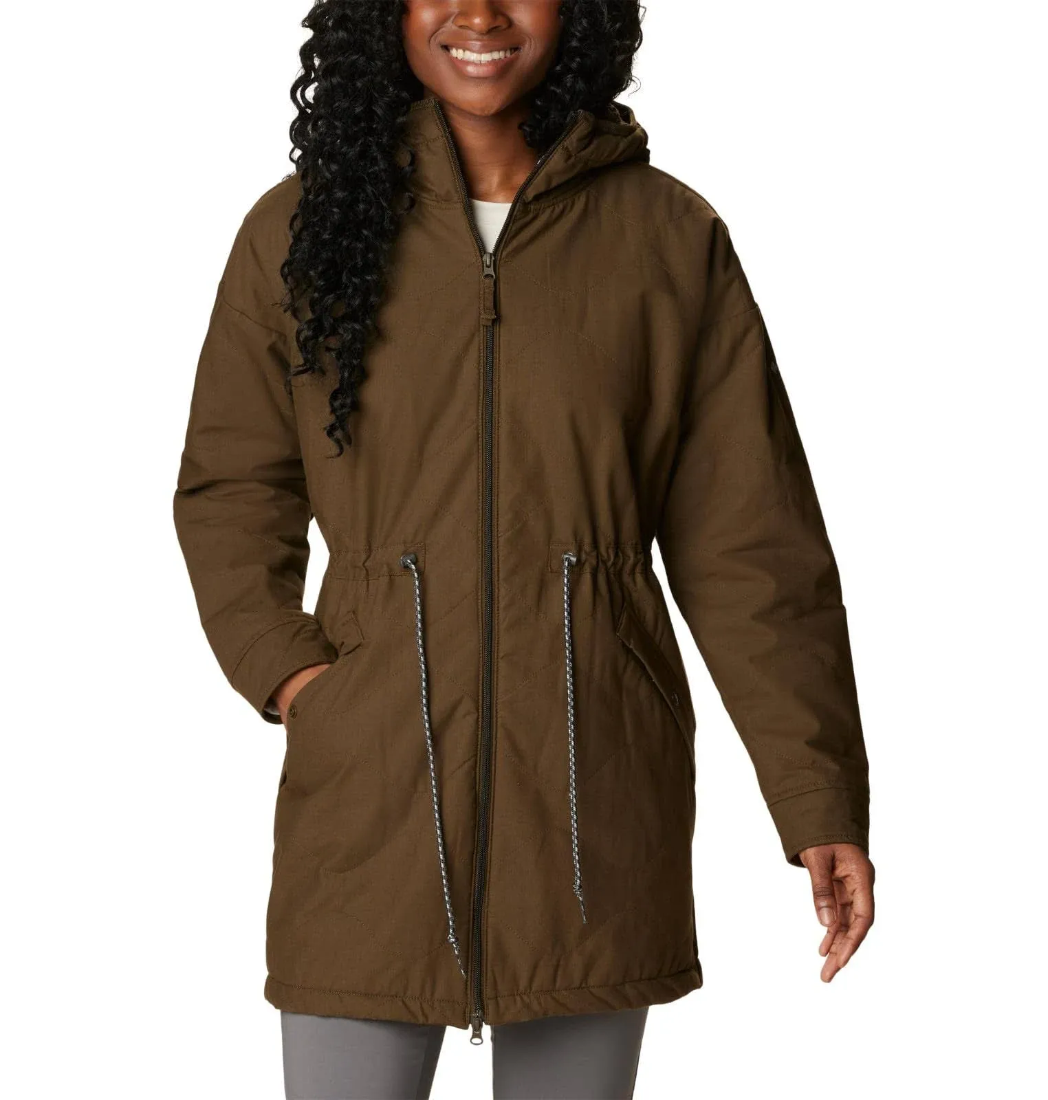 "Columbia Women's Crystal Crest™ Quilted Jacket, Olive Green - 2051521319"