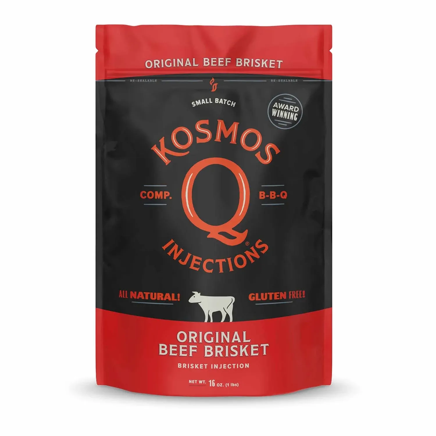 Kosmos Q Original BBQ Beef Injection - Beef, Rib & Brisket Injection Marinade - BBQ Seasoning Made in the USA (Beef Brisket)