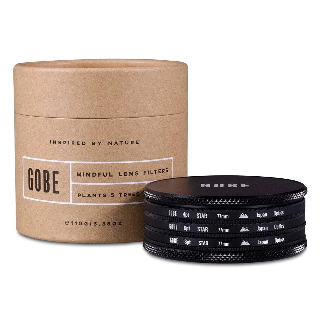 Gobe Star Filter Kit 77mm: 4 Points, 6 Points, 8 Points