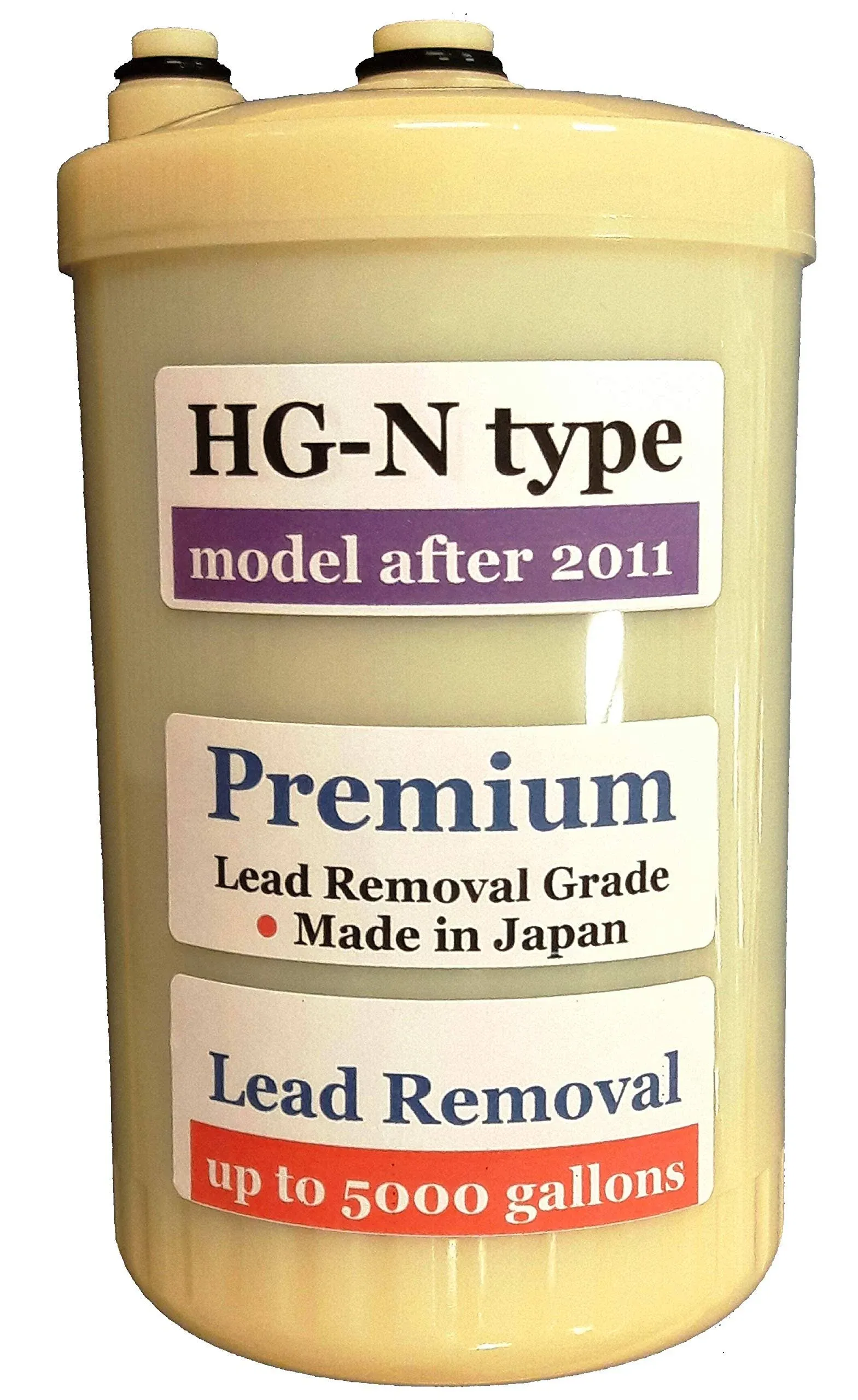 Japan Made Premium Grade Lead Removal Replacement Filter Compatible with HG-N Type Water Filter (Not Compatible with Original HG Type Model Sold Before 2010)