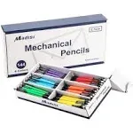 Madisi Mechanical Pencil, 0.7mm Medium Point, HB #2 Lead, Assorted Barrels, 144-Count