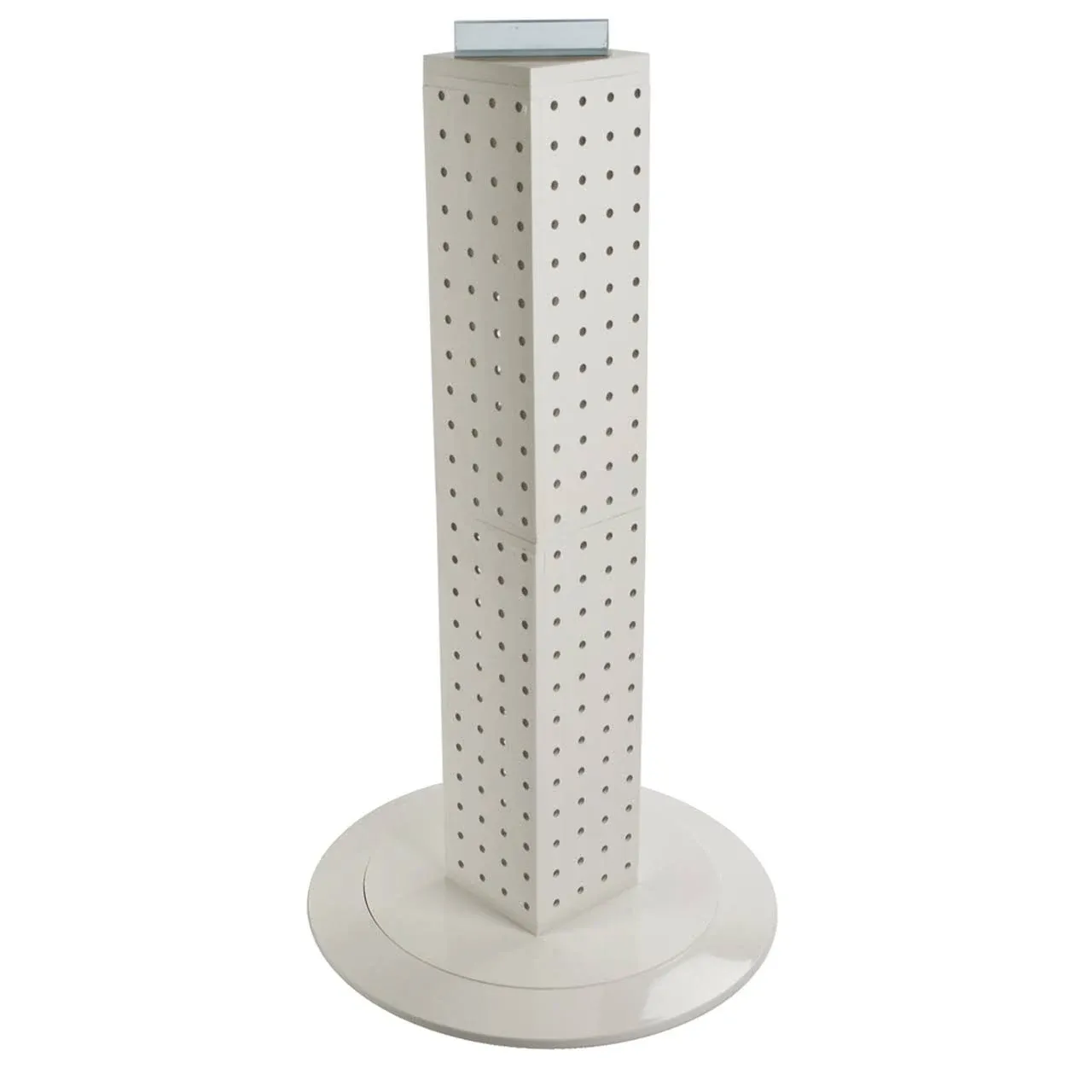 Azar Displays 700222-WHT 24" Pegboard Revolving Countertop Display, 4-sided ...