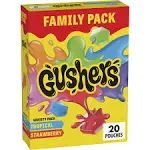 Betty Crocker Fruit Gushers, Strawberry Splash and Tropical, 0.9 Ounce (Pack of 42)