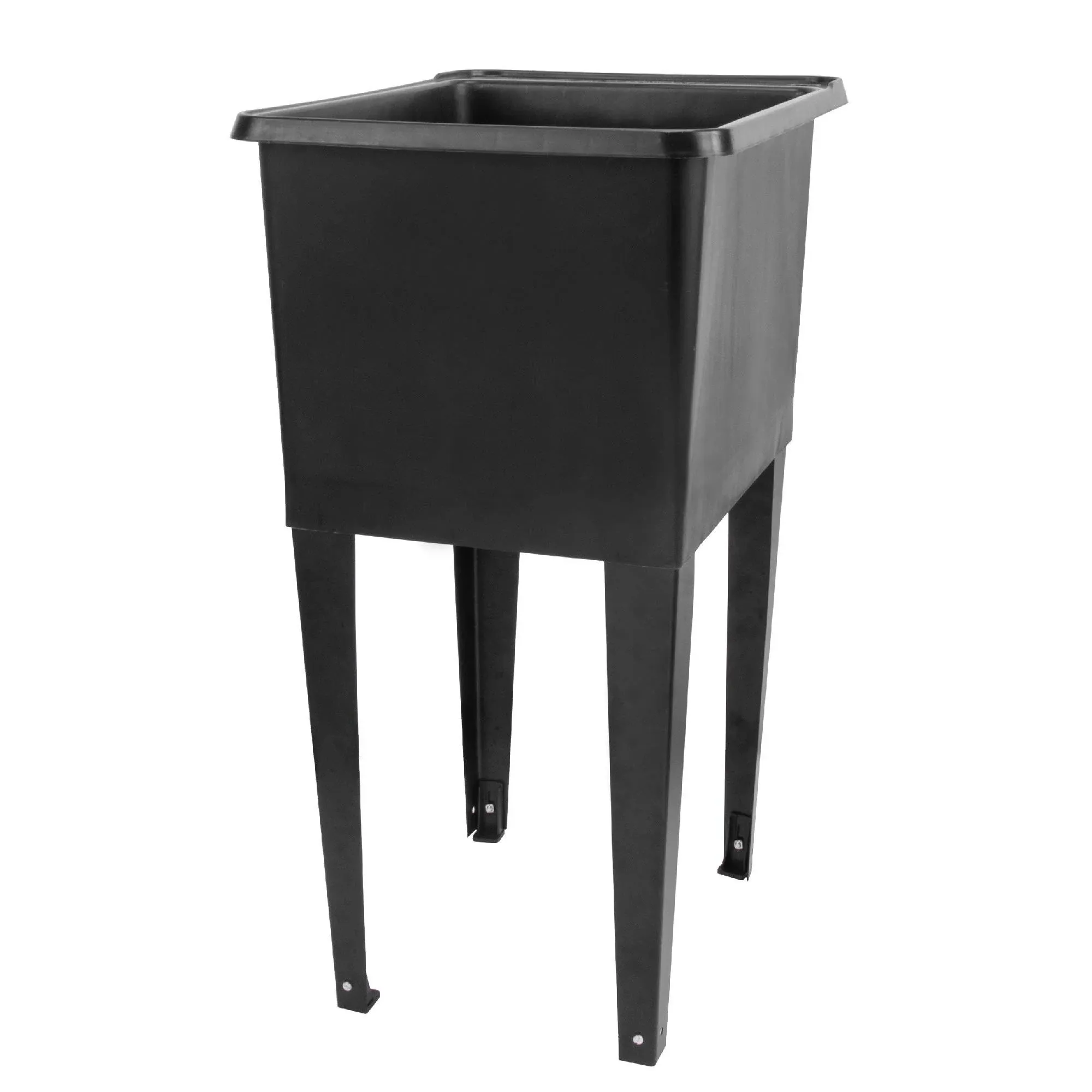 Black Space Saver Utility Sink by , Freestanding Tehila Space Saving Laundry Tub