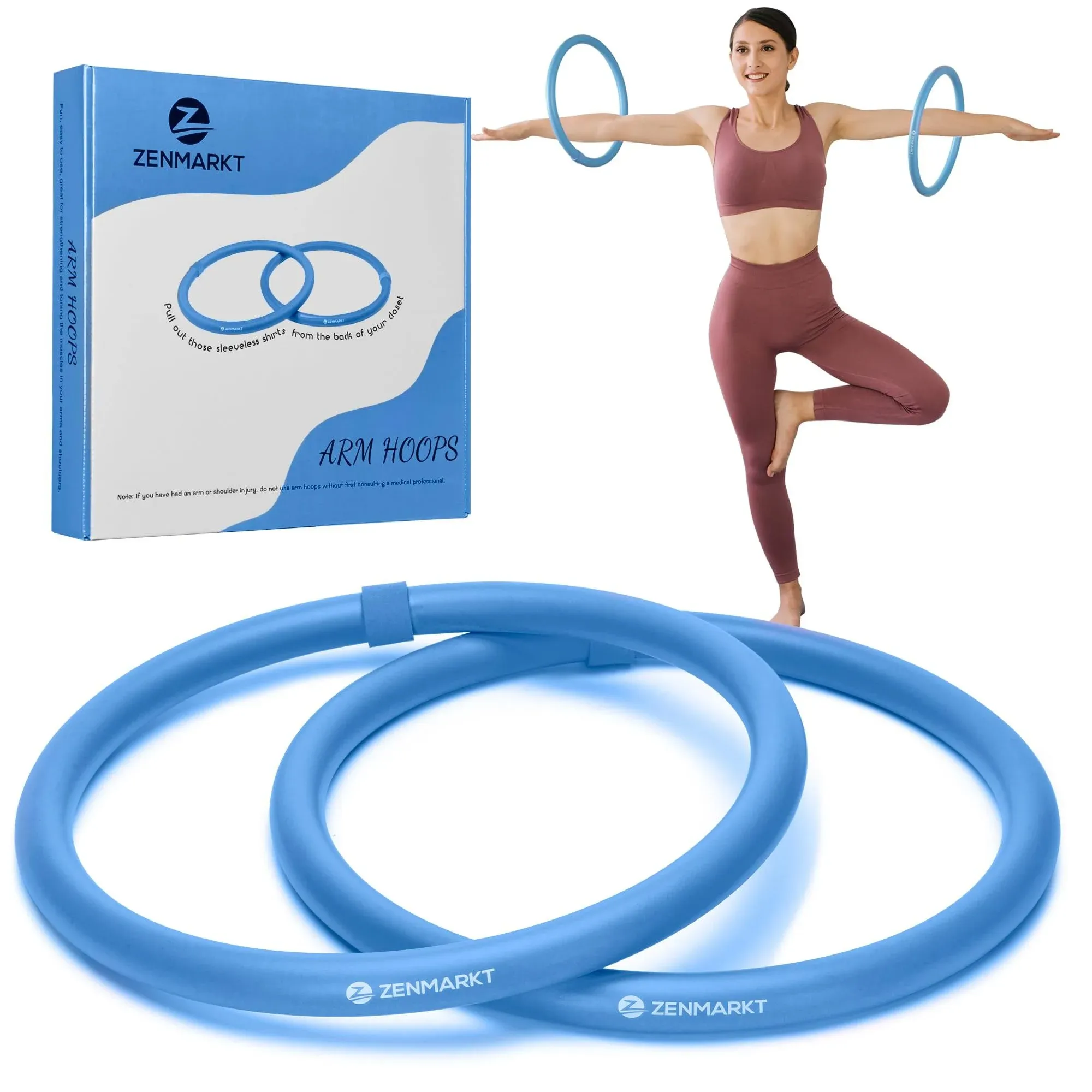 Arm Hoop - Mini Hula Hoop for Adults - Strengthen Arms and Shoulders - Weighted Hula Hoop for Fun Upper Body Exercise - Lightweight and Portable Fitness Equipment for Effective Workouts