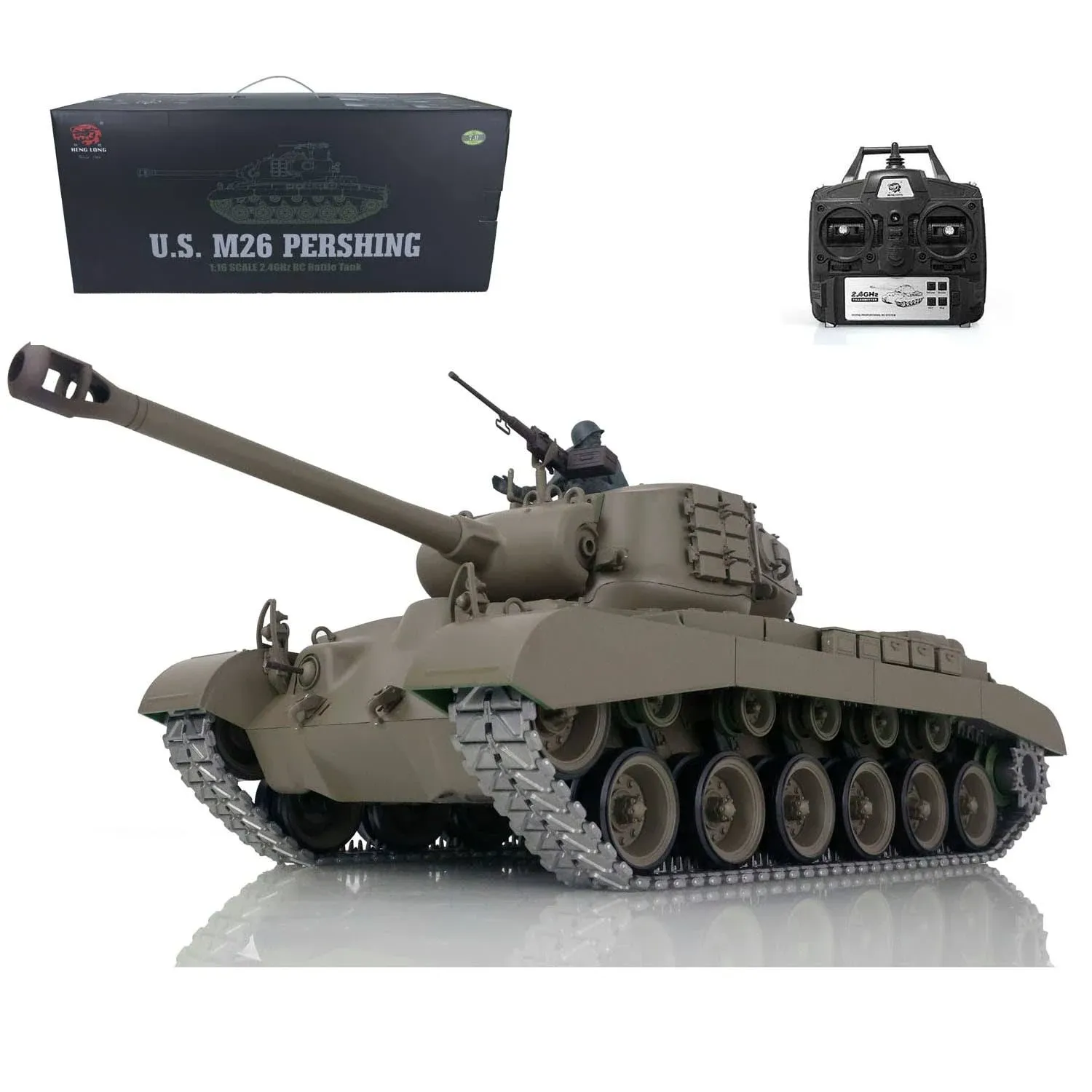 Toucan RC Hobby Henglong TK7.0 1/16 Remote Control RTR USA M26 Pershing Tank 3838 ...