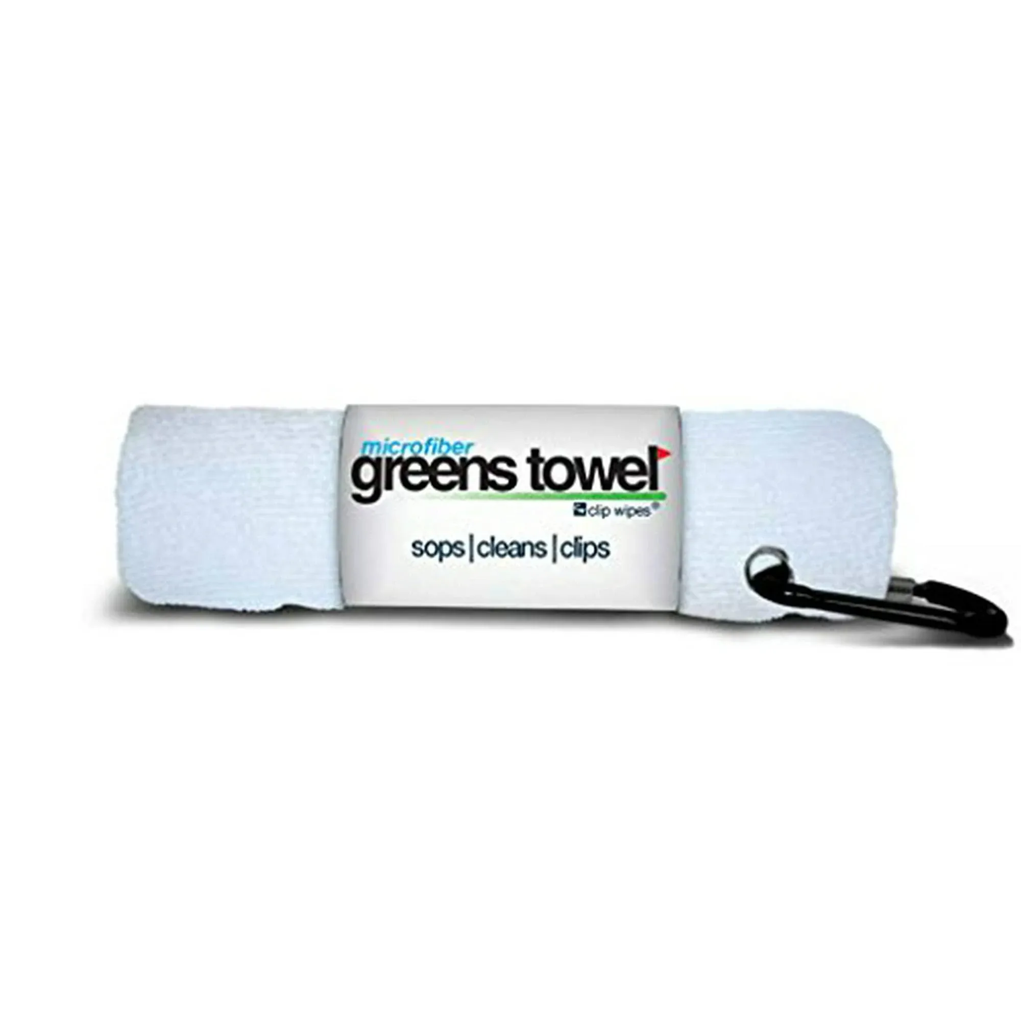 White 3 Pack Golf Towel Set for Golf Bags with Clip, Plush Microfiber Nap Fabric, 16x16, The Original (Pure White)