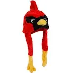 American Carnival Mart Hat-A-Mals Soft Plush Red Bird Cardinal Mascot Hat