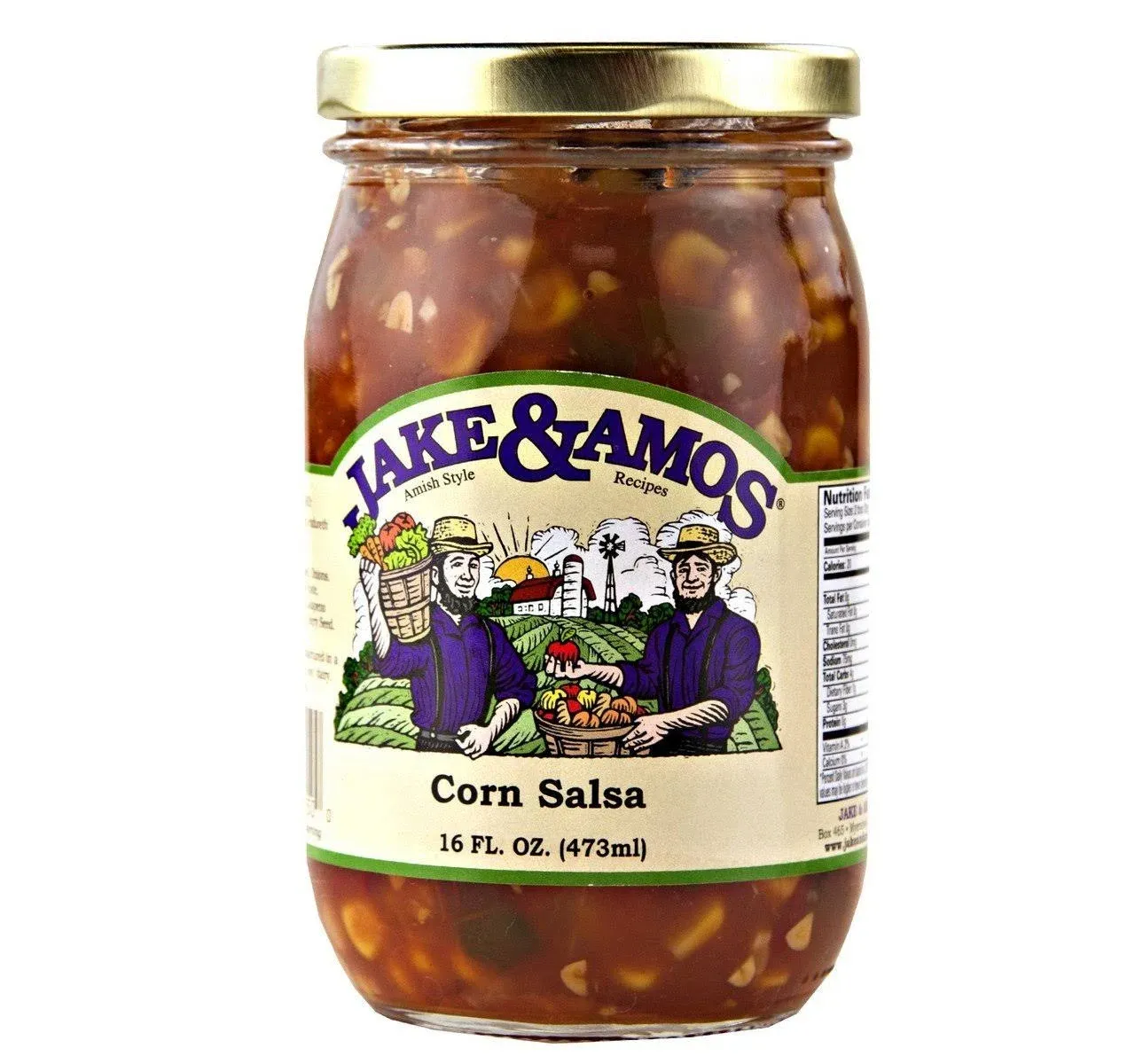 Jake &amp; Amos Corn Salsa, 2-Pack 16 oz. Jars