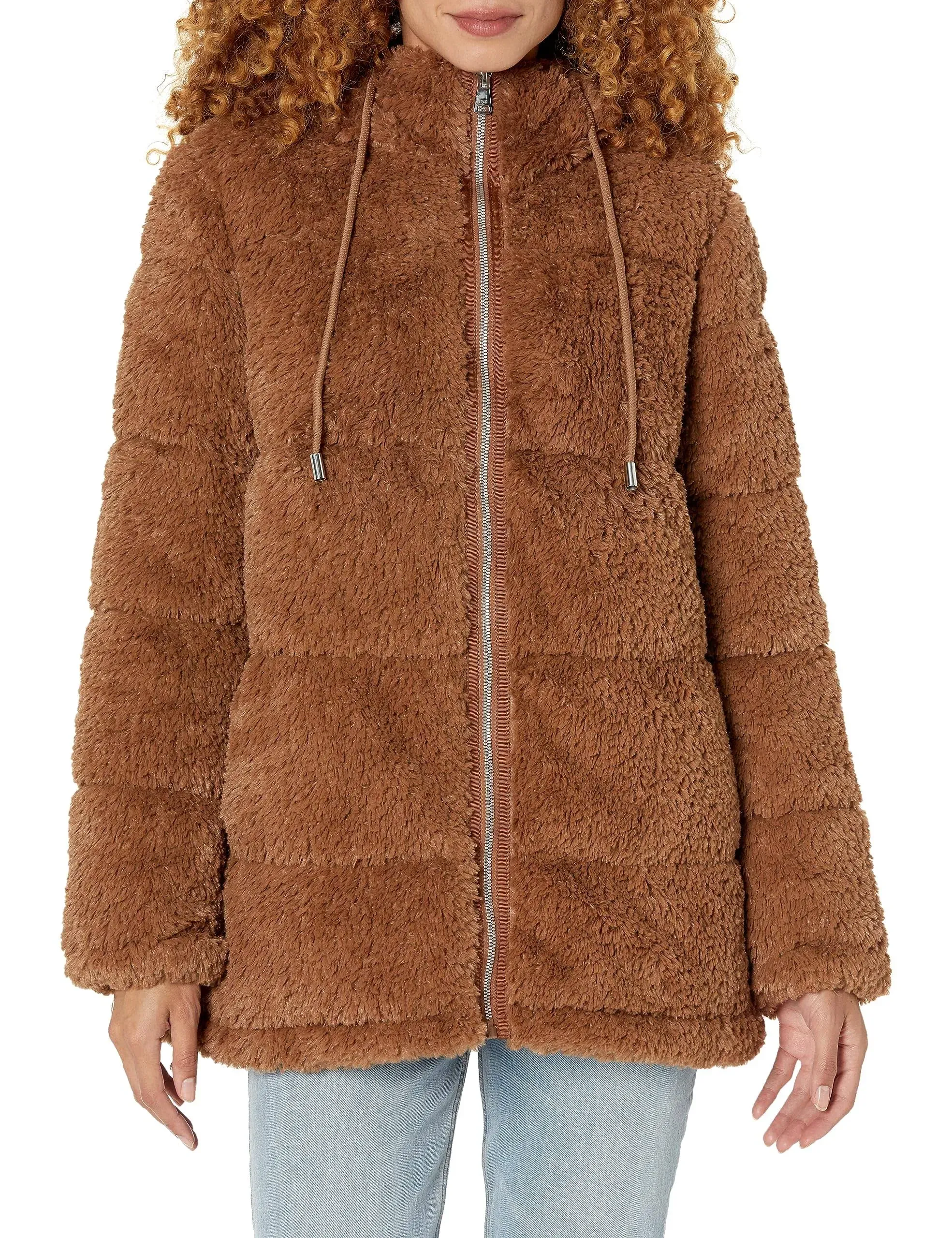 Kenneth Cole Monkey Quilted Hooded Puffer Coat