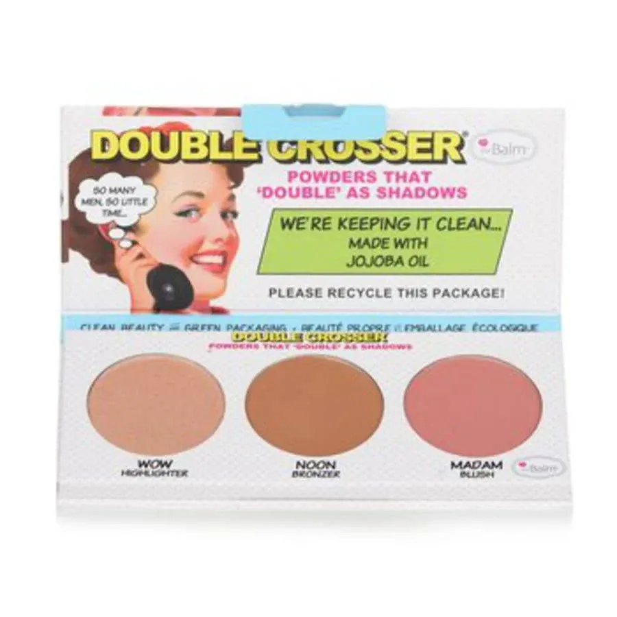 TheBalm Double Crosser Highlighter, Bronzer & Blush Palette 1pc