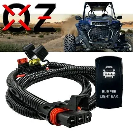 Pulse Power Bus Bar Plug Wire Kit On/Off Bumper Light Bar Switch RZR Pro Crew XP