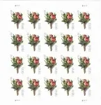 USPS Celebration Boutonniere USPS Forever Stamps Sheet of 20