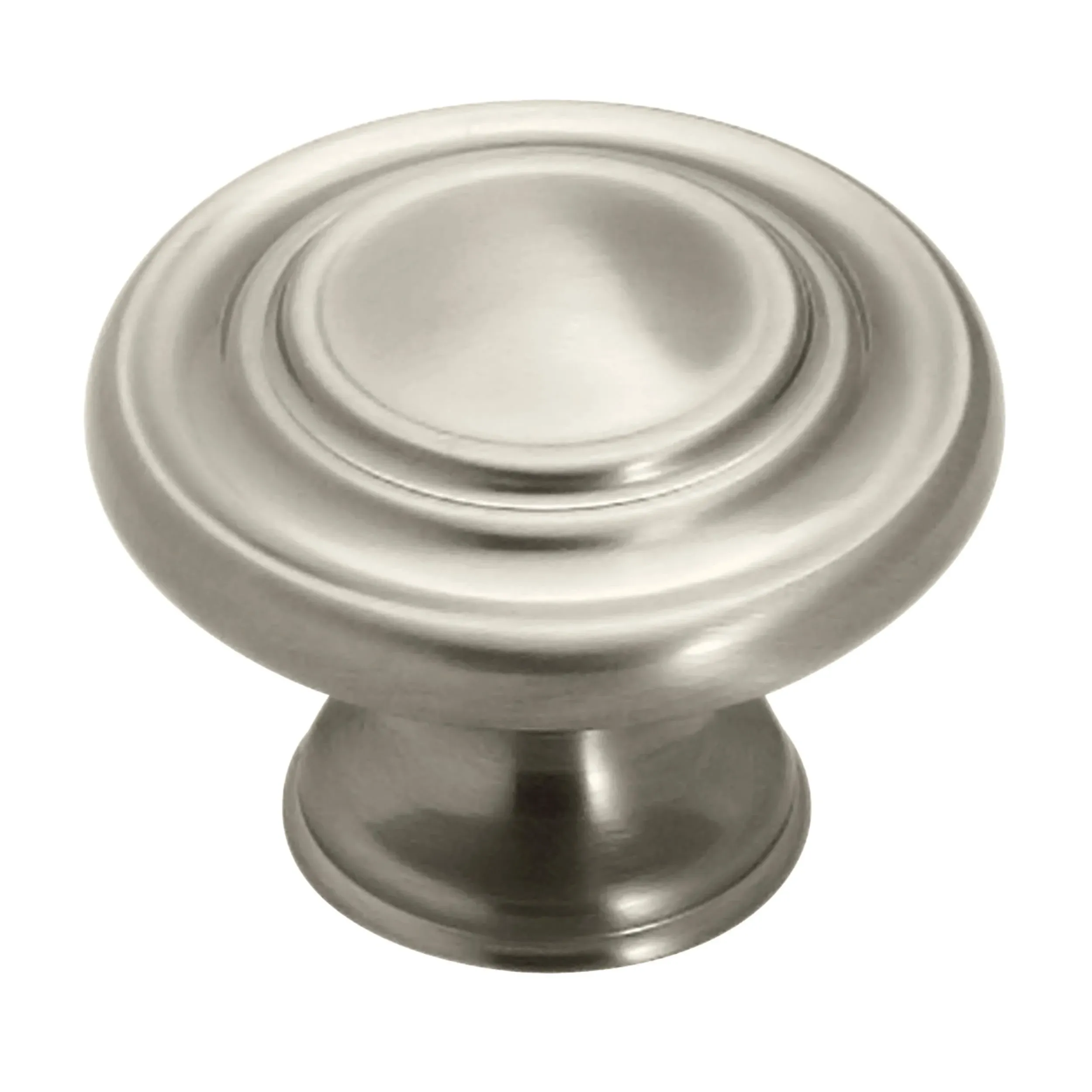 Amerock | Cabinet Knob | Satin Nickel | 1-5/16 inch (33 mm) Diameter | Inspirations | 10 Pack | Drawer Knob | Cabinet Hardware