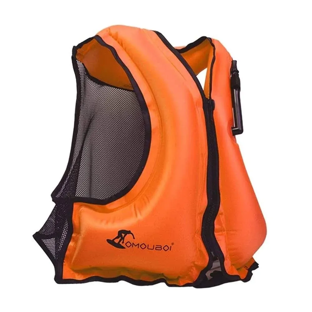 Omouboi Inflatable Snorkel Vest Kayak Inflatable Buoyancy Vest for Adults Snorkel ...