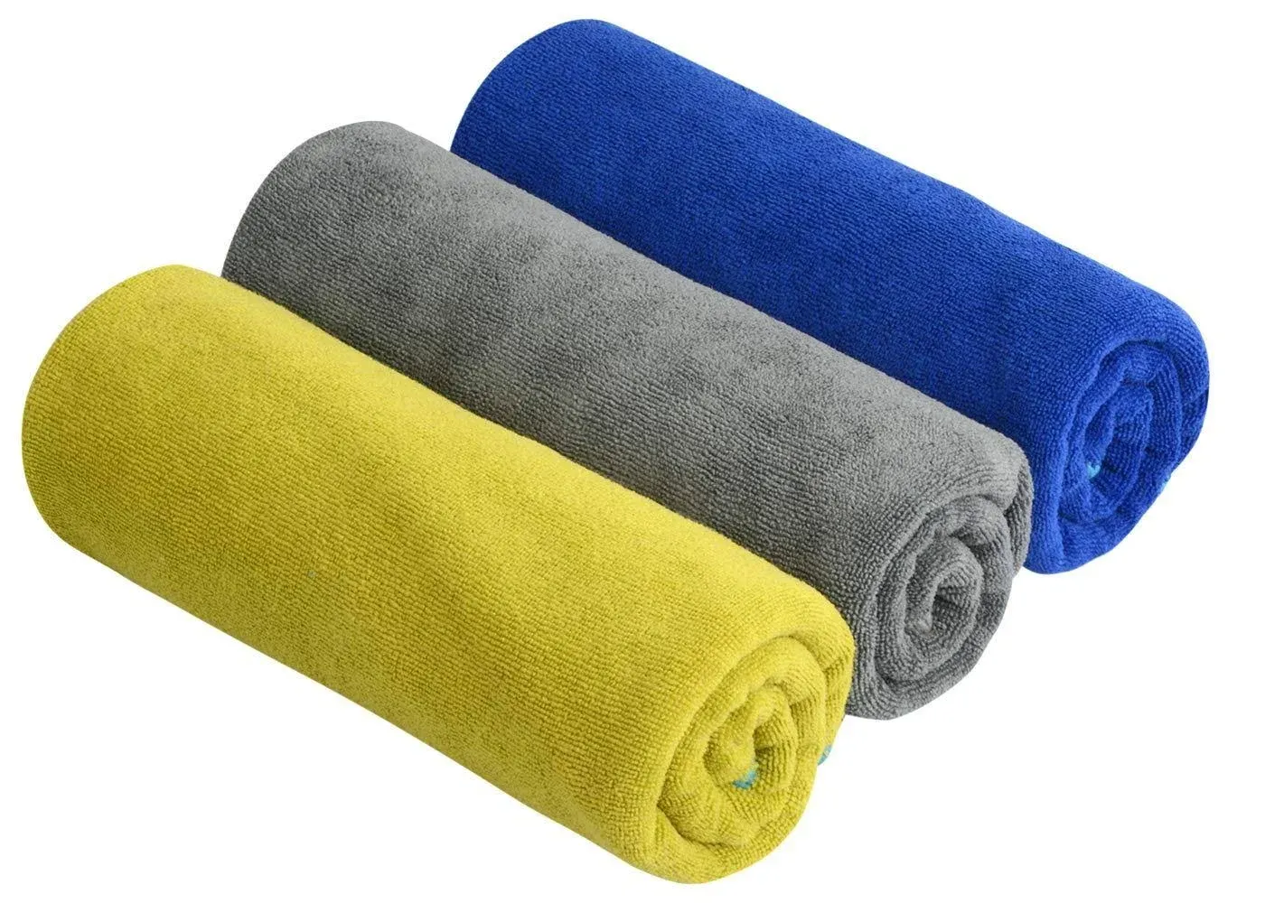 SINLAND Microfiber Gym Towels Sports Fitness Workout Sweat Towel Super Soft and Absorbent 3 Pack 16 Inch X 32 Inch