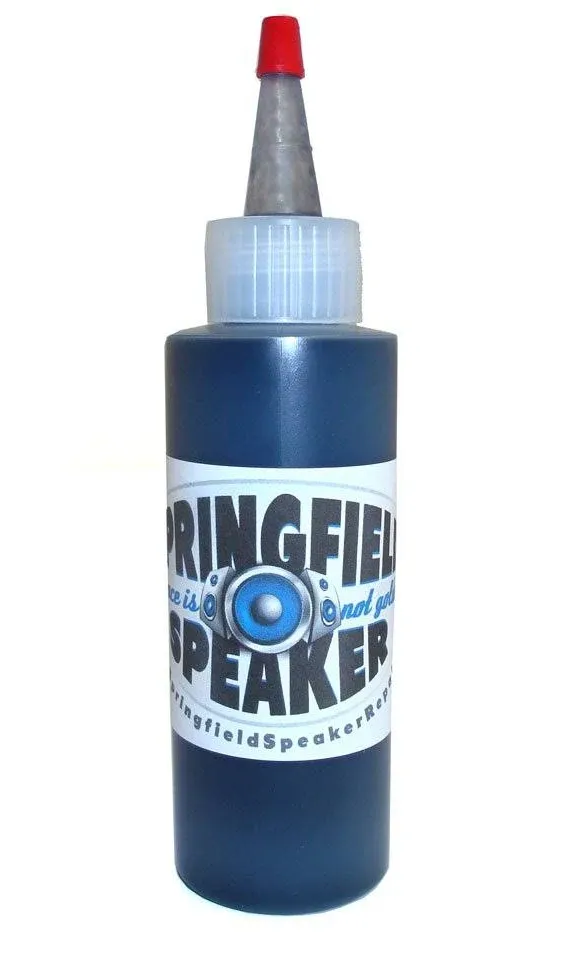 Pro-Grade Black Rubberized Speaker Repair Adhesive Glue (4 oz) - Dries Black