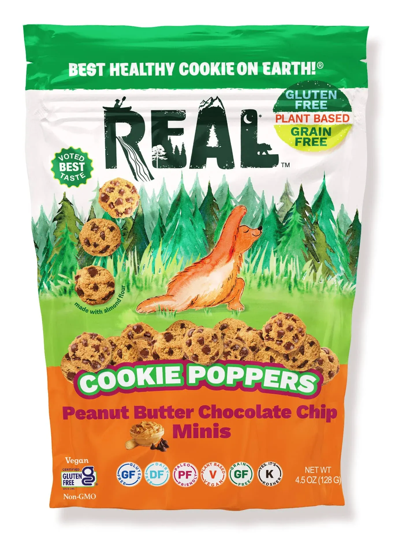 Real Peanut Butter Chocolate Chip Minis Cookie Poppers - 4.5 oz