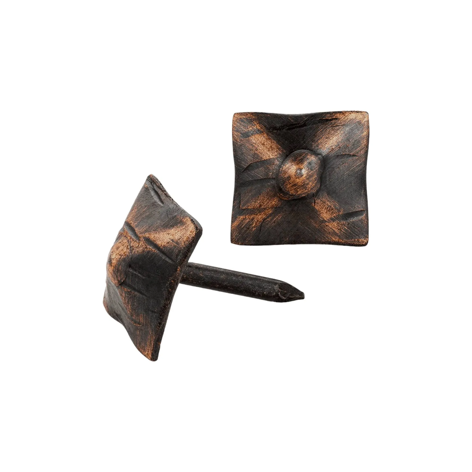 10 Pack - Iron Clavos Decorative Nails Pyramid Head 0.75 inch - Oil Rubbed Bronze ...