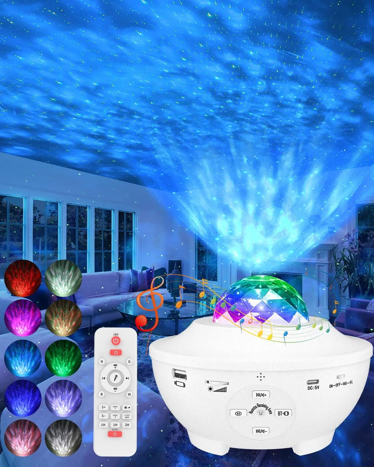 Elocupwe Galaxy Projector for Bedroom,Star Projector Galaxy Light Projector ...