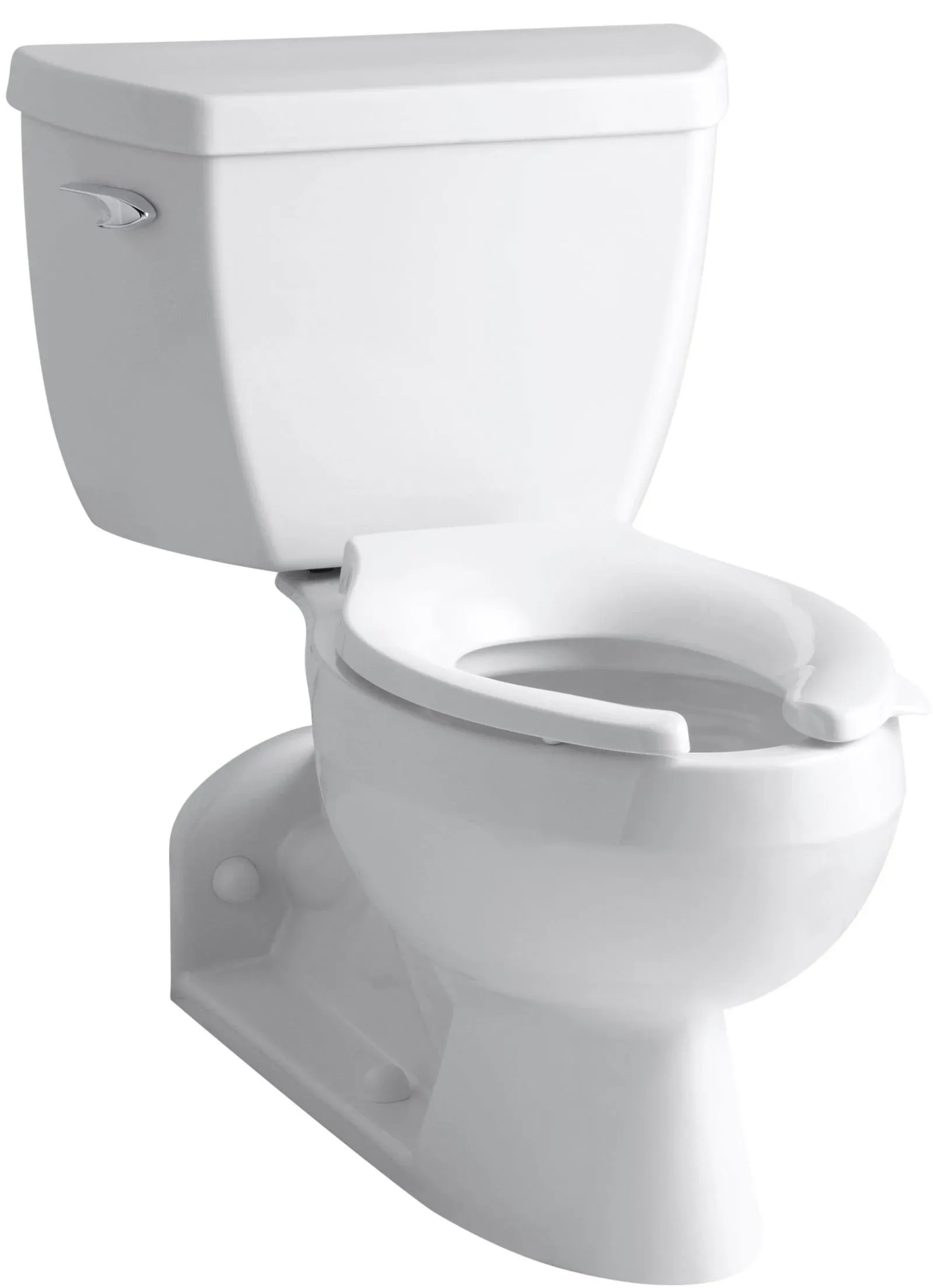 Kohler K-3652-0 White Barrington Two-Piece Elongated Toilet, 1.0 GPF