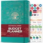 Legend Budget Planner - Deluxe Financial Planner Organizer &amp;amp; Budget Book. Money Planner Account Book &amp;amp; Expense Tracker Notebook Journal for Household Monthly Budgeting and Personal Finance - Veridian