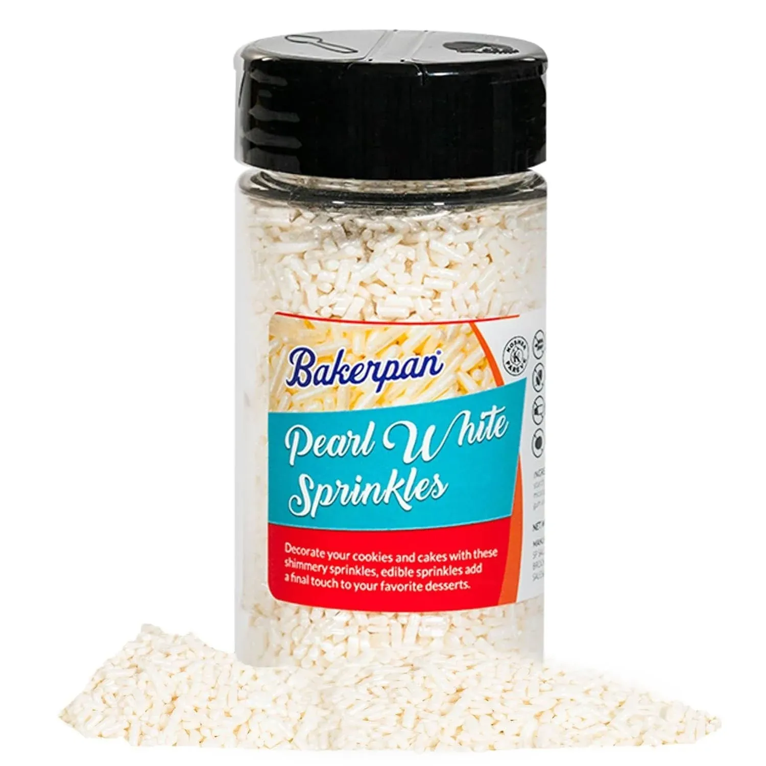 Bakerpan Sprinkles &amp; Nonpareils, for Cake Decorating, Cupcakes, Ice Cream