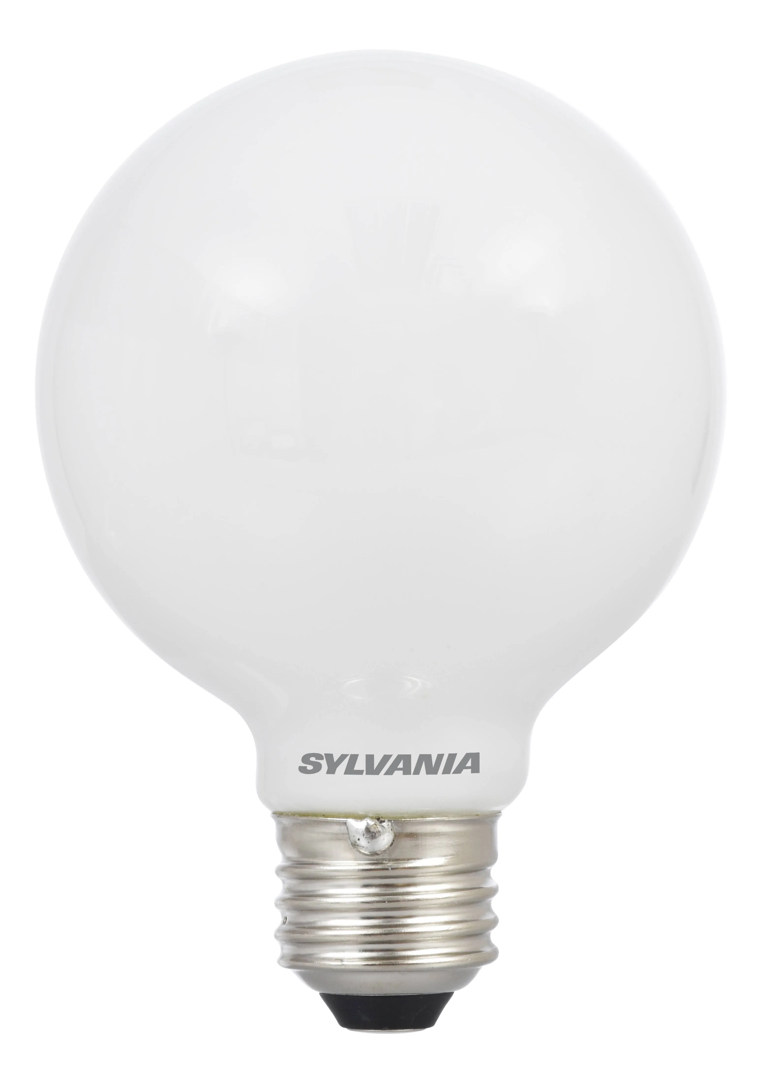 SYLVANIA G25 Globe Décor Light Bulbs, 60W Equivalent Efficient 5W, Non-Dimmable, 500 Lumens, 5000K, Daylight - 2 Pack (40219)