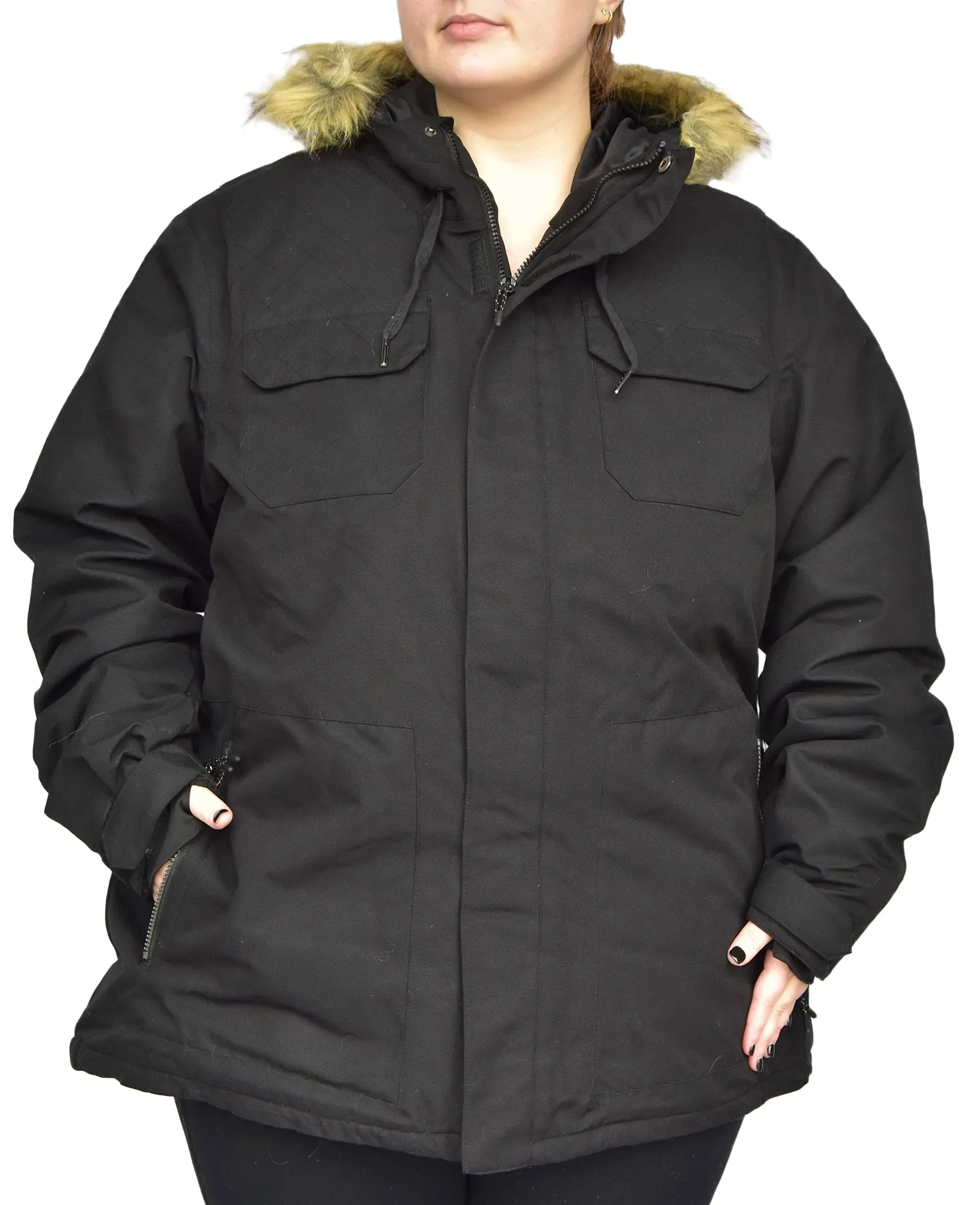 Snow Country Outerwear Women's Plus Size Uptown Parka Ski Coat Jacket 1X-6X