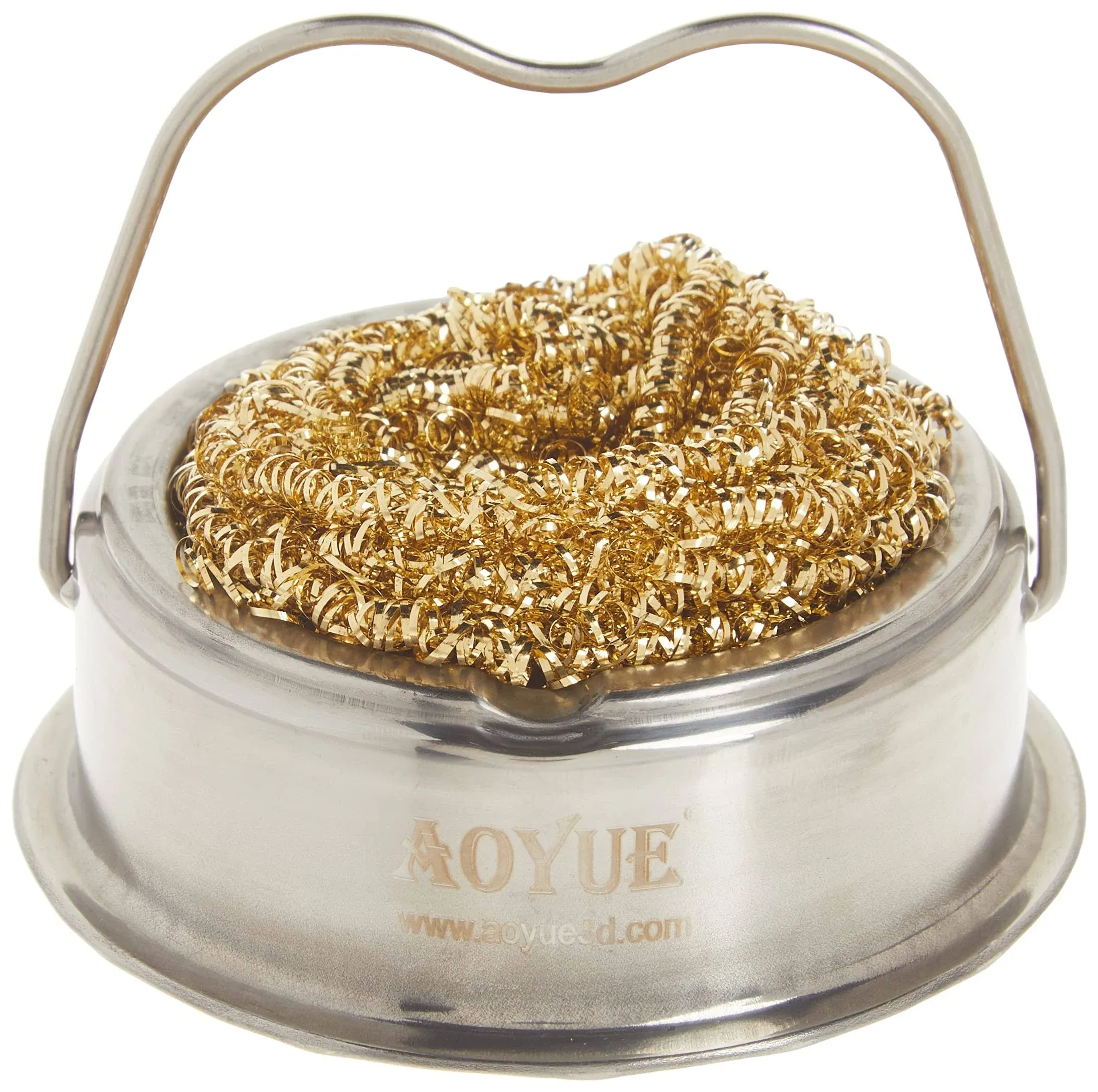 Aoyue Soldering Iron Tip Cleaner with Brass Wire Sponge No Water Need